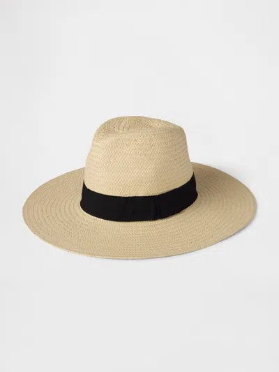 Gap Straw Panama Hat In White