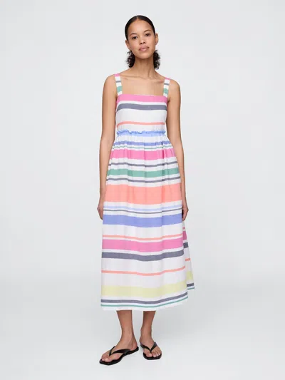 Gap Striped Maxi Dress In Multi Color Stripe