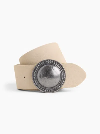 Gap Suede Western Belt In Beige