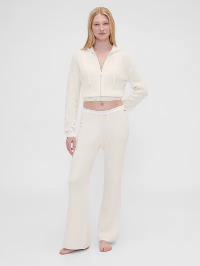 Gap × Summer Fridays Cashsoft Waffle Boot Pants In White