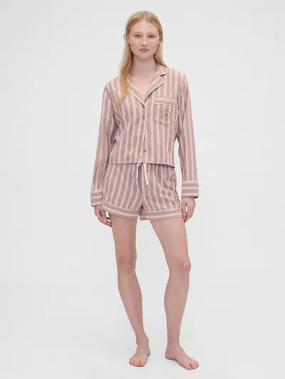 Gap × Summer Fridays Flannel Stripe Pj Boxer Shorts