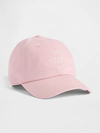 Gap × Summer Fridays Organic Cotton Logo Baseball Hat In Pink
