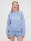 Gap × Summer Fridays Oversized Logo Sweater In Blue