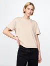 Gap Supima® Cotton Relaxed T-shirt In Bedrock Beige