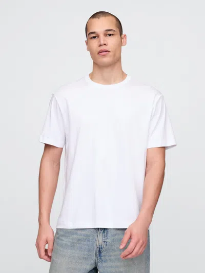 Gap Supima® Cotton Relaxed T-shirt In Optic White