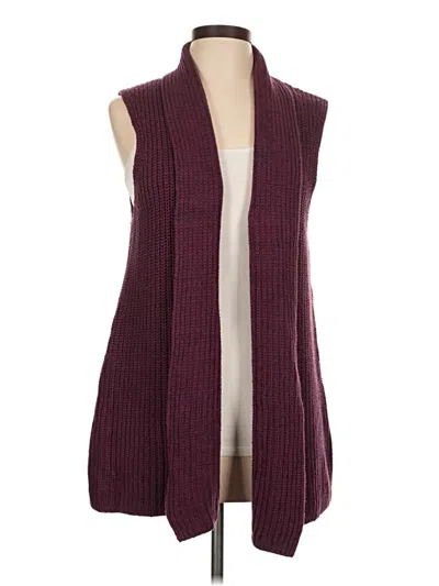 Pre-owned Gap Sweater Vest In Burgundy