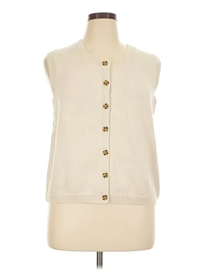 Pre-owned Gap Sweater Vest In Ivory