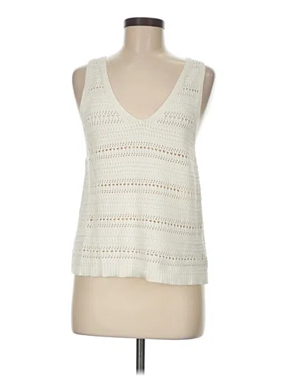 Pre-owned Gap Sweater Vest In White