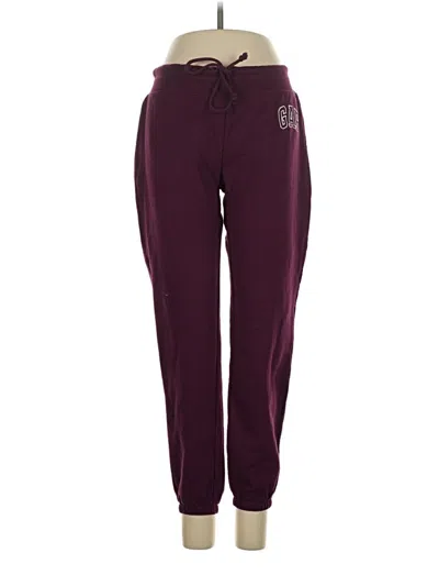 Pre-owned Gap Sweatpants In Burgundy
