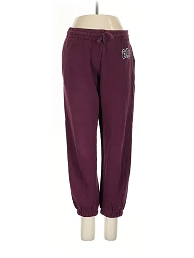 Pre-owned Gap Sweatpants In Burgundy