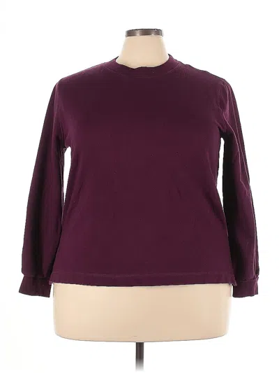 Pre-owned Gap Sweatshirt In Burgundy