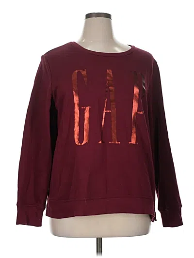 Pre-owned Gap Sweatshirt In Burgundy
