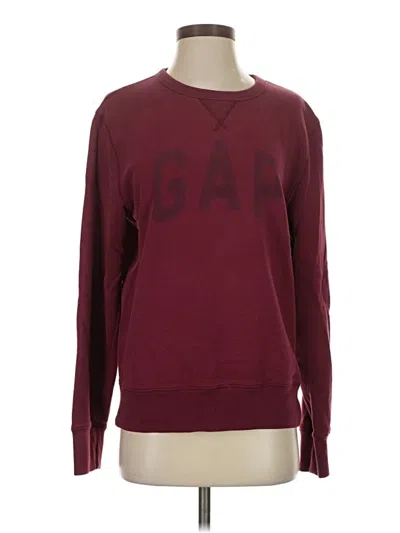 Pre-owned Gap Sweatshirt In Burgundy