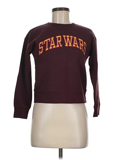 Pre-owned Gap Sweatshirt In Burgundy