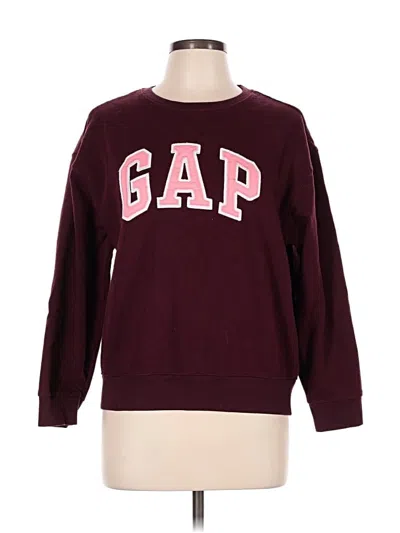 Pre-owned Gap Sweatshirt In Burgundy