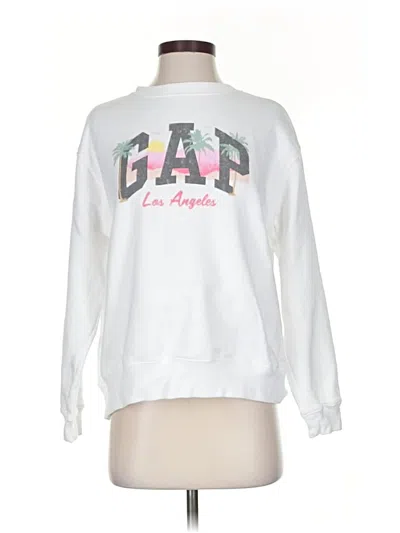 Pre-owned Gap Sweatshirt In White