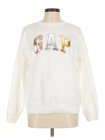 Pre-owned Gap Sweatshirt In White