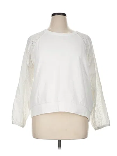 Pre-owned Gap Sweatshirt In White