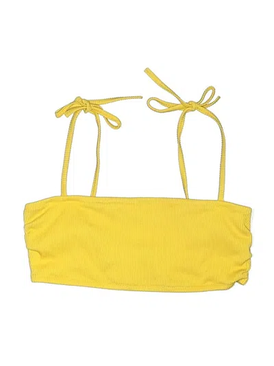 Pre-owned Gap Swimsuit Top Yellow Swimwear