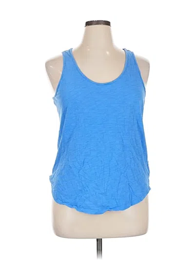 Pre-owned Gap Tank Top Blue Halter Neckline Tops