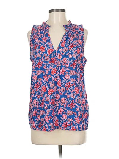 Pre-owned Gap Tank Top Blue Halter Neckline Tops