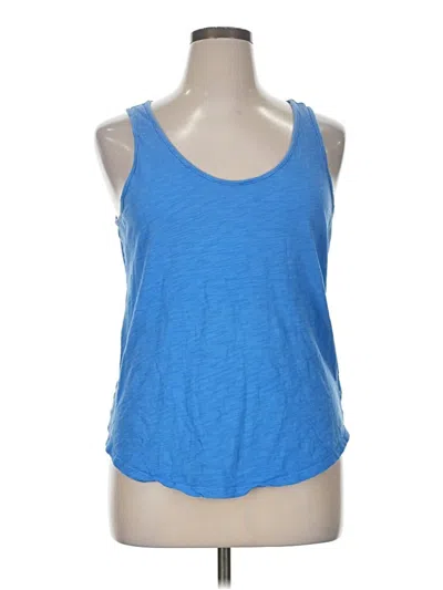 Pre-owned Gap Tank Top Blue Halter Neckline Tops