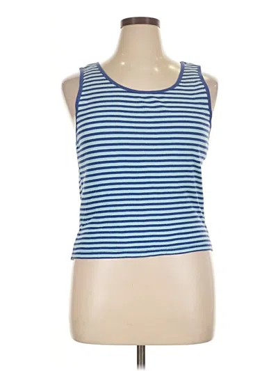 Pre-owned Gap Tank Top Blue Halter Neckline Tops
