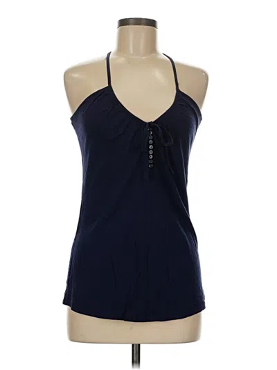 Pre-owned Gap Tank Top Blue Halter Neckline Tops