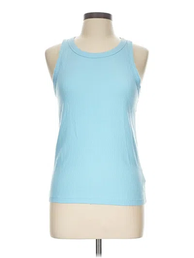 Pre-owned Gap Tank Top Blue Halter Neckline Tops