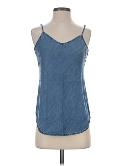Pre-owned Gap Tank Top Blue Halter Neckline Tops