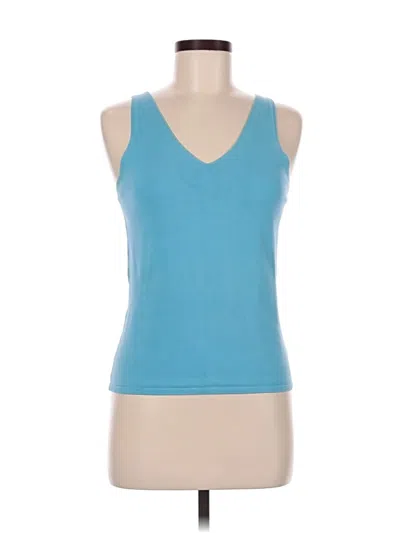 Pre-owned Gap Tank Top Blue Plunge Neckline Tops