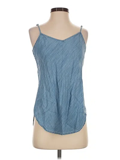 Pre-owned Gap Tank Top Blue Scoop Neck Tops