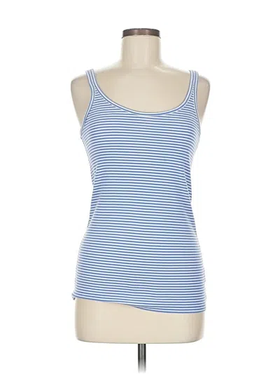 Pre-owned Gap Tank Top Blue Strapless Neckline Tops