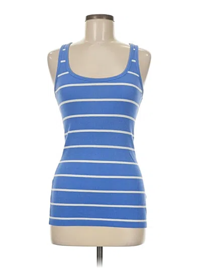 Pre-owned Gap Tank Top Blue Strapless Neckline Tops