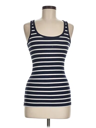 Pre-owned Gap Tank Top Blue Strapless Neckline Tops