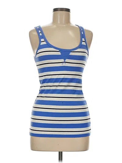 Pre-owned Gap Tank Top Blue Strapless Neckline Tops