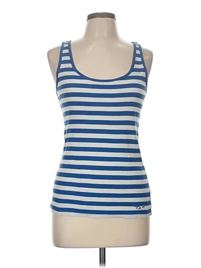 Pre-owned Gap Tank Top Blue Strapless Neckline Tops