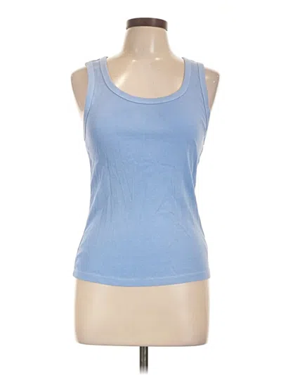 Pre-owned Gap Tank Top Blue Strapless Neckline Tops