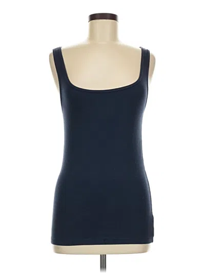 Pre-owned Gap Tank Top Blue Strapless Neckline Tops