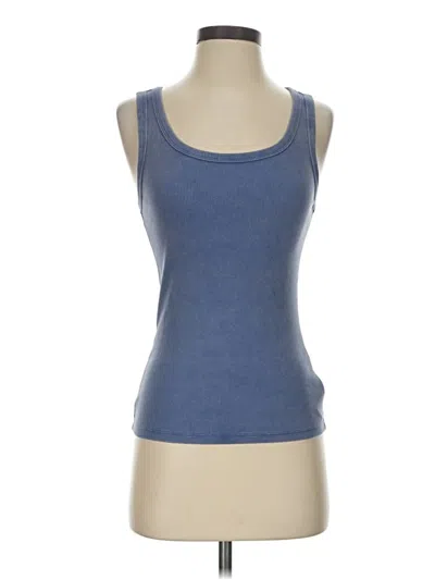 Pre-owned Gap Tank Top Blue Strapless Neckline Tops