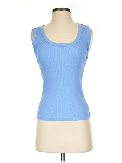 Pre-owned Gap Tank Top Blue Sweetheart Neckline Tops