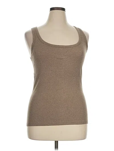 Pre-owned Gap Tank Top Brown Strapless Neckline Tops