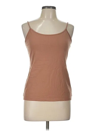 Pre-owned Gap Tank Top Brown Strapless Neckline Tops