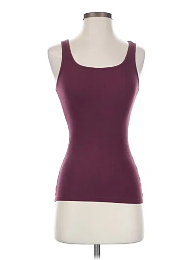 Pre-owned Gap Tank Top Burgundy Strapless Neckline Tops