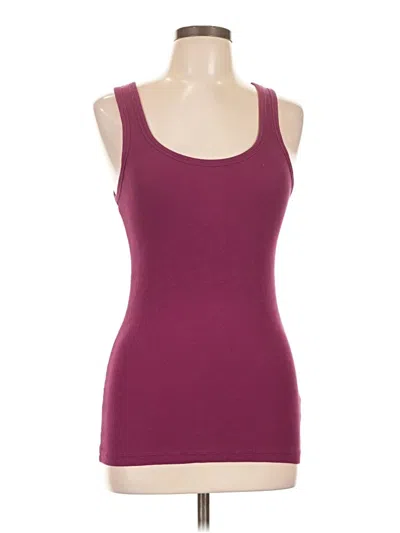 Pre-owned Gap Tank Top Burgundy Strapless Neckline Tops