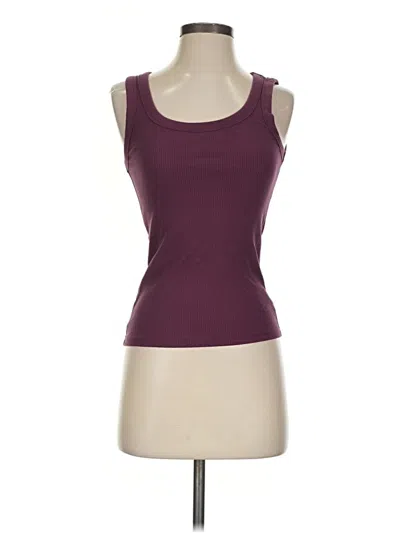 Pre-owned Gap Tank Top Burgundy Strapless Neckline Tops