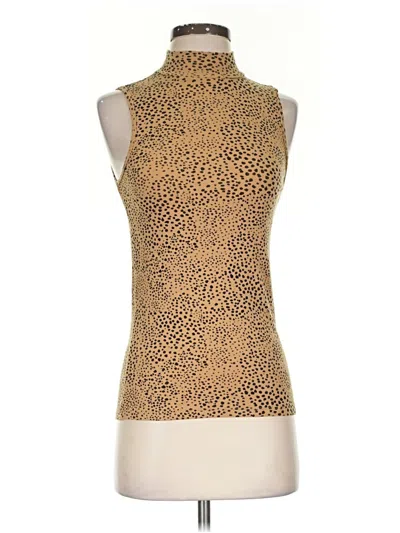 Pre-owned Gap Tank Top Gold High Neck Tops
