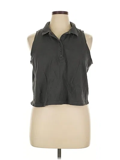 Pre-owned Gap Tank Top Gray Halter Neckline Tops