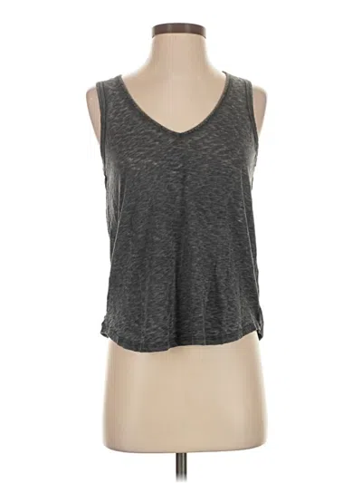 Pre-owned Gap Tank Top Gray Plunge Neckline Tops