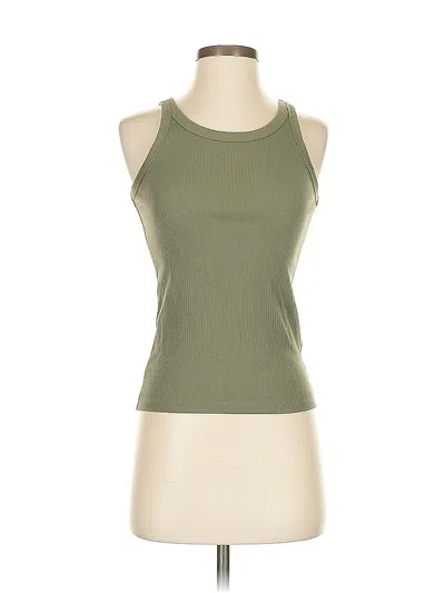 Pre-owned Gap Tank Top Green Halter Neckline Tops